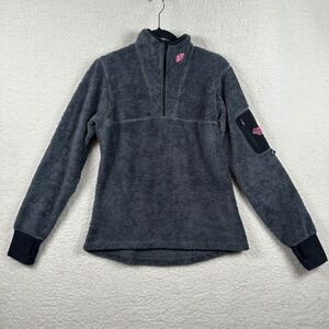 ScentBlocker Womens Gray Sherpa Fleece 1/4 Zip Pullover S3 Scent Control Small